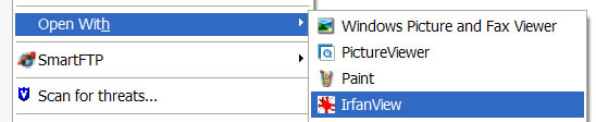 Open with Irfanview